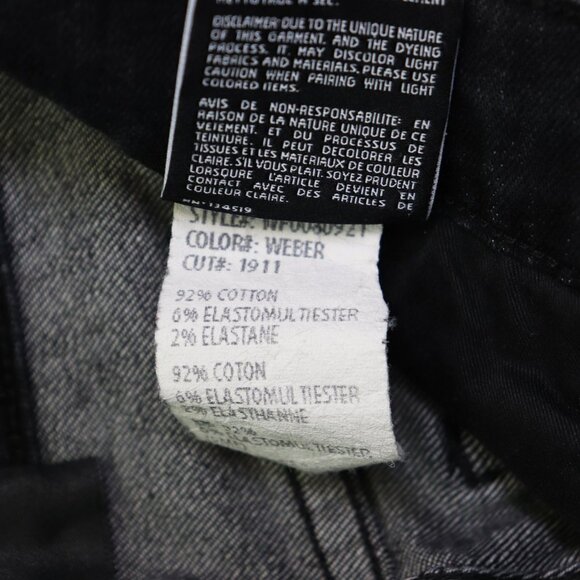 3x1 Vida High-Rise Cargo Skinny Jeans Button Fly Stretch Denim Weber‎ Black 25 - Picture 6 of 10